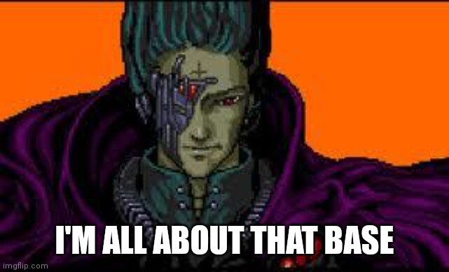 CATS saying "I'm all about that base"