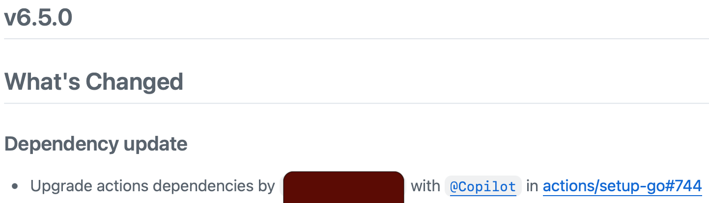 v6.5.0

What's Changed

Dependency update

Upgrade actions dependencies by @​REDACTED with @​Copilot in actions/setup-go#744