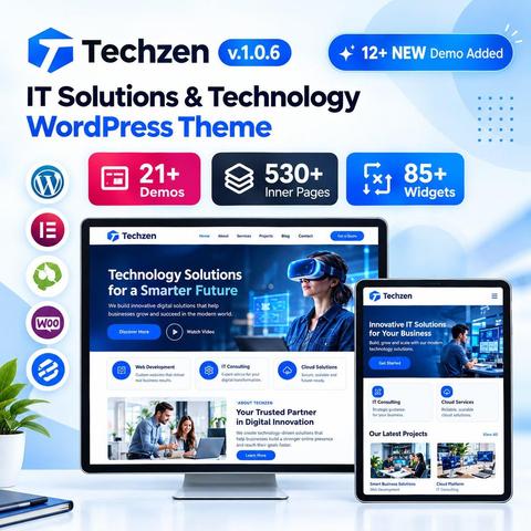 #Techzen #WordPressTheme #ITSolutions #Technology #Elementor #RSTheme